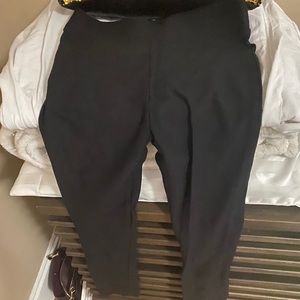 Stretch black casual pant